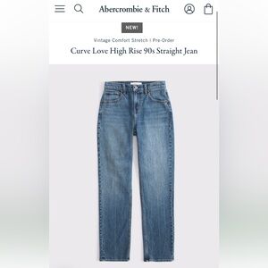 Abercrombie Straight High Rise Jeans